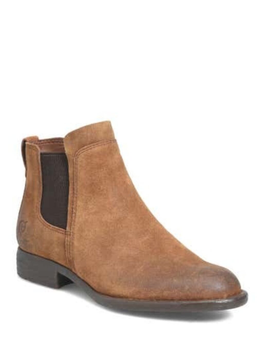 Born Laney Chelsea Boots Distressed Leather Booties Rust Brown Size 8.5 NEW